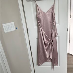 Chelsea28 Elegant Mauve Satin Dress XL NWT gorgeous!!